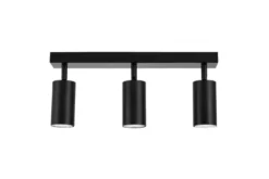 LAMPADA DA SOFFITTO MODERNA NERA NEO W3