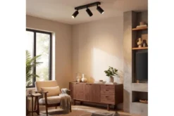 LAMPADA DA SOFFITTO MODERNA NERA NEO W3