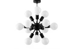 LAMPADA DA SOFFITTO MODERNA NERA NOVA W12
