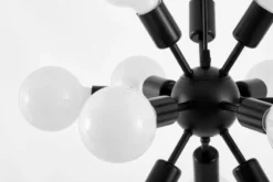 LAMPADA DA SOFFITTO MODERNA NERA NOVA W12