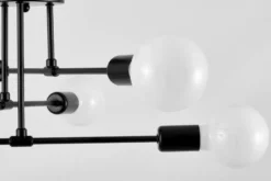 LAMPADA DA SOFFITTO MODERNA NERA NOVA W6