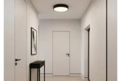 LAMPADA DA SOFFITTO MODERNA NERA ORBO D40