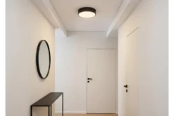 LAMPADA DA SOFFITTO MODERNA NERA ORBO D30