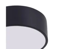 LAMPADA DA SOFFITTO MODERNA NERA ORBO D23