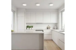 LAMPADA DA SOFFITTO MODERNA NERA ORBO D23