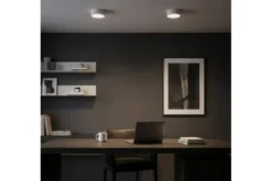 LAMPADA DA SOFFITTO MODERNA NERA ORBO D23