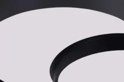 LAMPADA DA SOFFITTO MODERNA NERA ORBO DUO D48
