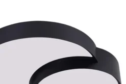 LAMPADA DA SOFFITTO MODERNA NERA ORBO DUO D48