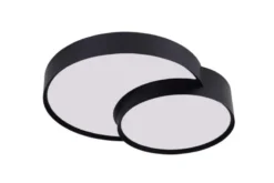 LAMPADA DA SOFFITTO MODERNA NERA ORBO DUO D48