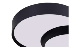 LAMPADA DA SOFFITTO MODERNA NERA ORBO DUO D40