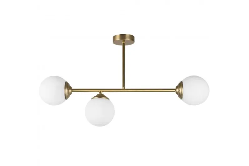 LAMPADA DA SOFFITTO MODERNA OTTONE FINO W3