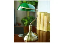 Lampada da tavolo Churchill con paralume colore verde