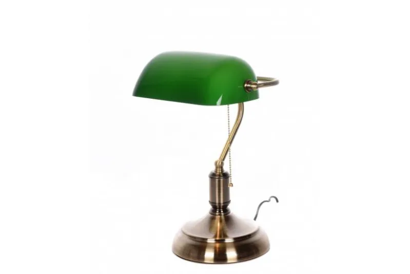 Lampada da tavolo Churchill con paralume colore verde