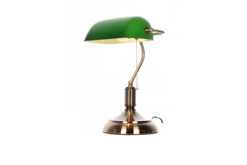 Lampada da tavolo Churchill con paralume colore verde