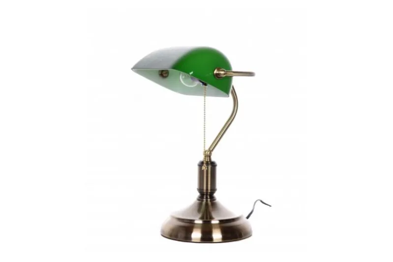 Lampada da tavolo Churchill con paralume colore verde