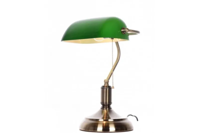 Lampada da tavolo Churchill con paralume colore verde