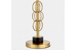 Lampada da tavolo comodino AZZARIA Nero Ottone