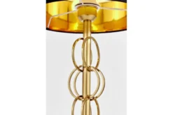 Lampada da tavolo comodino AZZARIA Nero Ottone