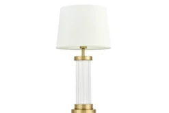 Lampada da tavolo comodino glamour BOTTE Bianco Ottone