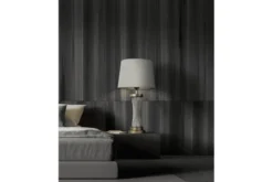 Lampada da tavolo comodino glamour VILLANOVA Bianco Ottone
