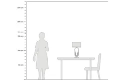 Lampada da tavolo comodino glamour ZANETTI Bianco Ottone