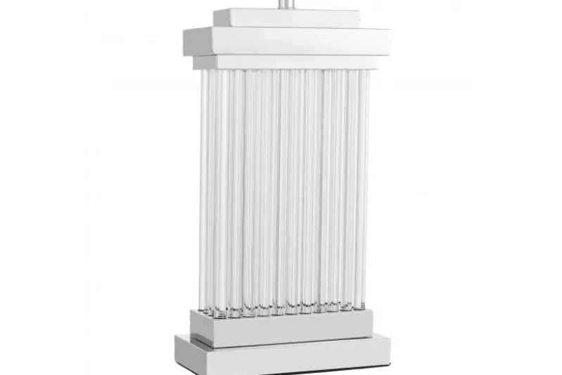 LAMPADA DA TAVOLO GLAMOUR BIANCO E CROMO DAVOS