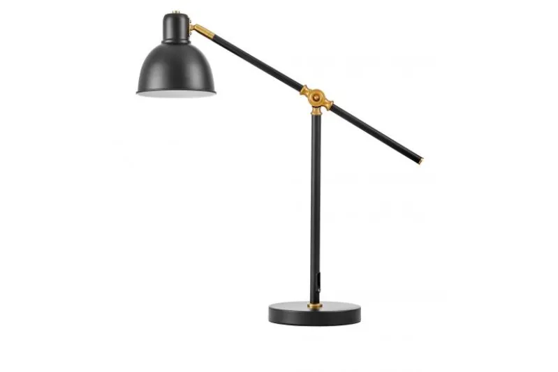 LAMPADA DA TAVOLO IN OTTONE NERO ZULA