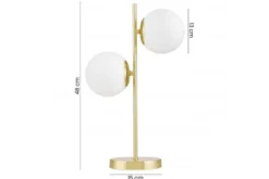 LAMPADA DA TAVOLO MODERNA CLASSICA ORO TESO W2