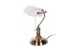 Lampada da tavolo serie Banchiere Ministeriale Bianco