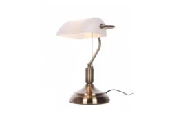 Lampada da tavolo serie Banchiere Ministeriale Bianco