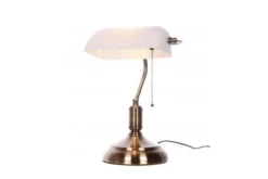 Lampada da tavolo serie Banchiere Ministeriale Bianco