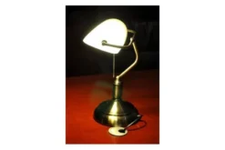 Lampada da tavolo serie Banchiere Ministeriale Bianco