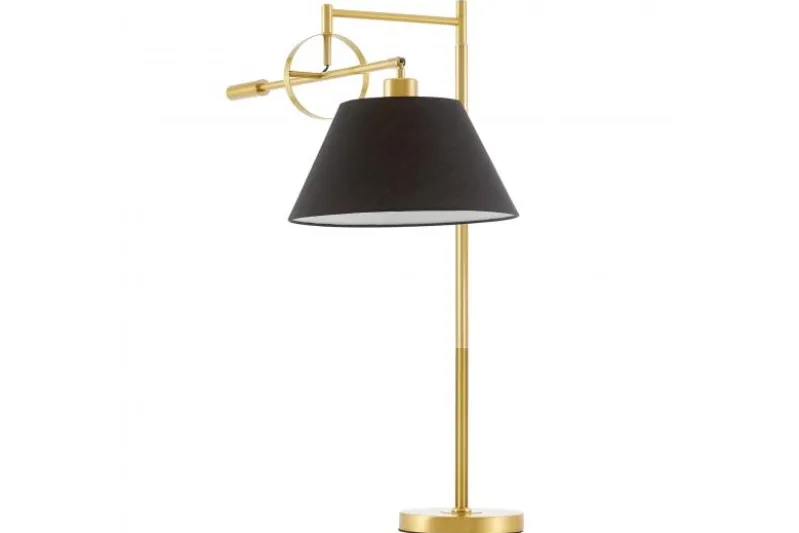 LAMPADA DA TAVOLO TURINA IN OTTONE E NERO