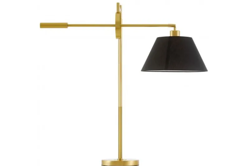 LAMPADA DA TAVOLO TURINA IN OTTONE E NERO