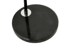 Lampada da terra ad arco nera e cromo Azurro C1