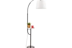LAMPADA DA TERRA IN BIANCO E NERO MADEO