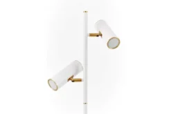 LAMPADA DA TERRA MIRA BIANCA E OTTONE
