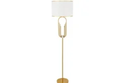 LAMPADA DA TERRA ZANETTI BIANCO E OTTONE