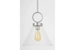 Lampada moderna a sospensione cromo con anello FERMINI