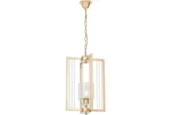 Lampada moderna a sospensione oro e vetro MANHATTAN W1