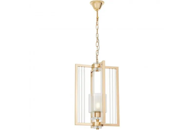 Lampada moderna a sospensione oro e vetro MANHATTAN W1
