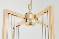 Lampada moderna a sospensione oro e vetro MANHATTAN W1