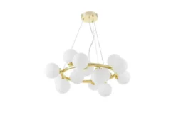 Lampadario a corona oro 25 sfere MARSIADA W25