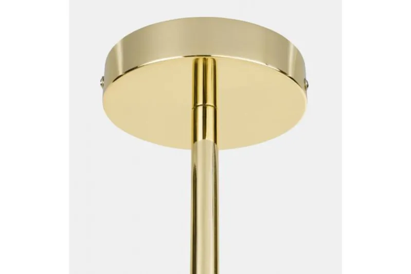 Lampadario a sfera con asta dorata PETRICA W16