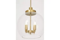 Lampadario a sfera ottone moderno BELLARIA