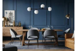 Lampadario a 4 sfere metallo nero FINO W4