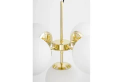 Lampadario a sospensione a sfera dorato 5 luci STELVIO W5