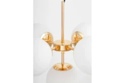 Lampadario a sospensione a sfera 5 luci oro caldo STELVIO W5