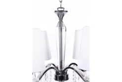 Lampadario a sospensione classico di cristallo Alessia W4 Bianco