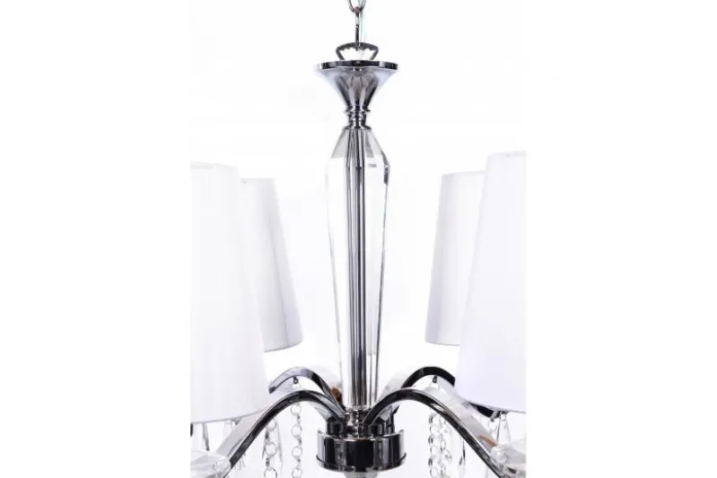 Lampadario a sospensione classico di cristallo Alessia W4 Bianco